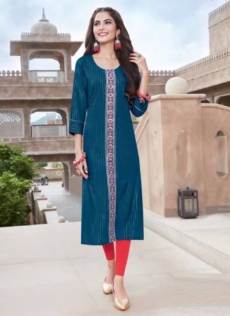 Fashion Story 3 New Fancy Ethnic Wear  Embroidery Kurti Collection Catalog